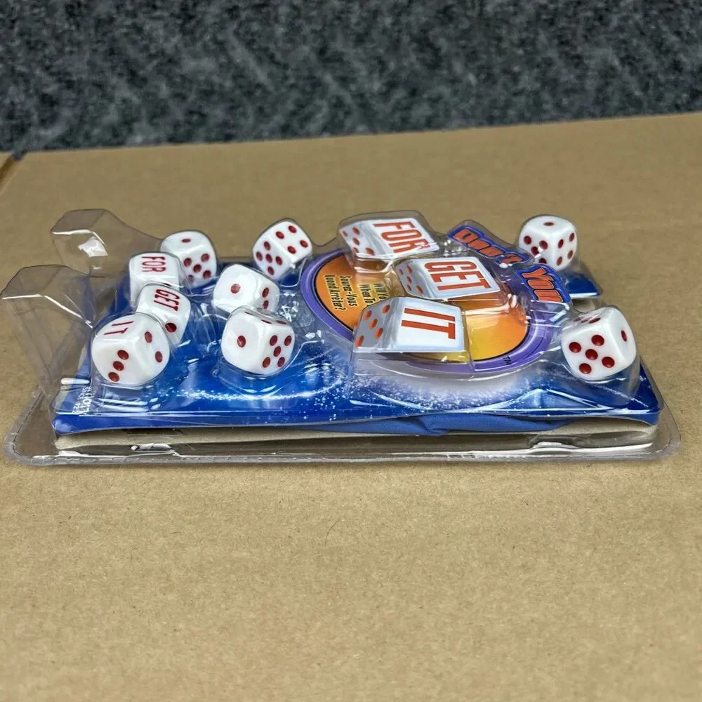 Dont You For Get It Dice Game Pressman Kids Adult Game 2+ Players NEW SEALED